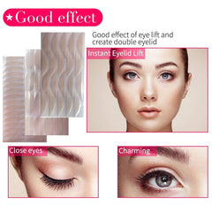 Invisible Water Eyelid Tape 920 Pcs, Double Eyelid Tape for Hooded Eyes Invisible, Instant Eye Lift Without Surgery, Perfect for Uneven Mono-Eyelids, Large Size