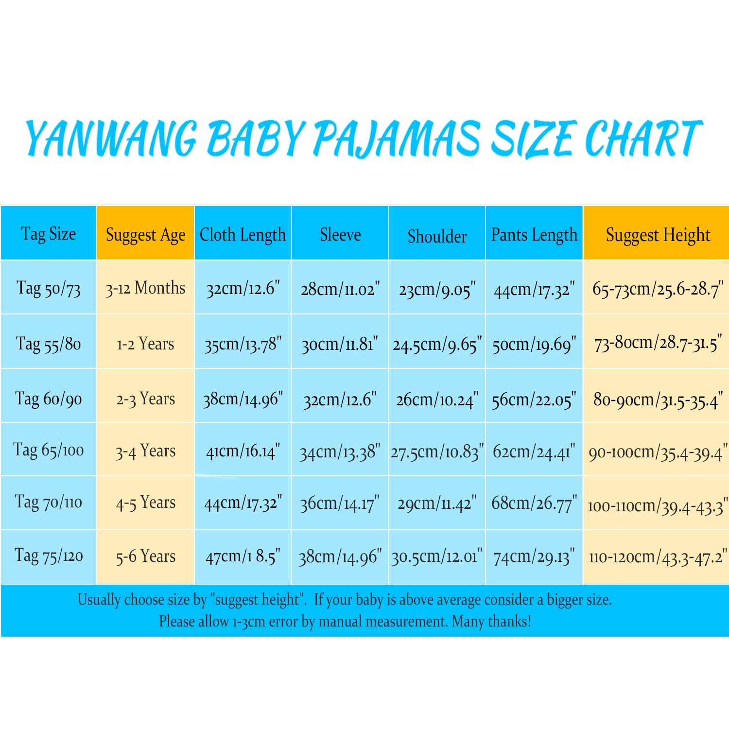 YANWANG 100% Cotton Baby Boys Girls Pajamas Set Long Sleeve Sleepwear(6M-5Years) (Tag70(4-5 years), Pattern 9)