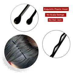 Brown Hair Pins 100 Pcs Brown Bobby Pins Brown Hair Grips Kirby Grips Hair Pins for Buns, Bun Pins with Box Great Hair Grips for Thick Hair Bobby Brown (5.5cm)