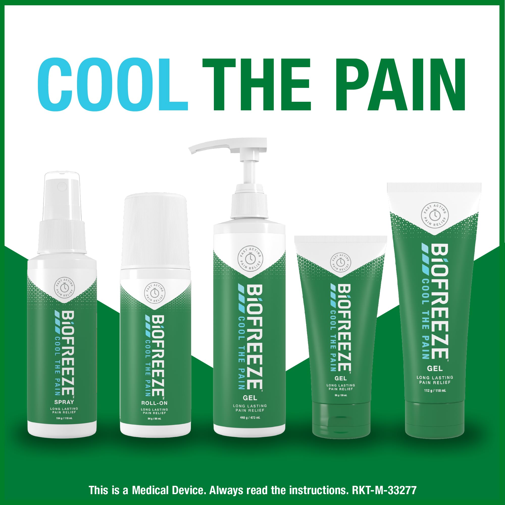 Biofreeze Pain-Relief Gel, Cooling Analgesic for Sore Muscles, Joint, Arthritis, Back Pain, NSAID Free Relief, Cryotherapy, for Athlethes, Clinic and Home, 473 ml Pump