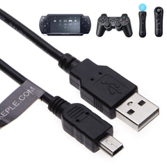 Mini USB Cable Compatible with PS3 DualShock 3 Joystick, Move Motion/Navigation Controller, PSP 1000/2000/3000/, Sony PSP, PlayStation 3 / PS3 Slim Charge and Play Extra Long Lead (3m/10ft)