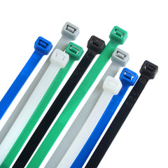 Haus Projekt Green 300x3.6mm Cable Ties Heavy Duty, 100pcs Premium Industrial Multi-Purpose Plastic Zip Tie Wraps, Indoor and Outdoor Use, Cable Management, Wires, Office, Garden, Christmas Cable Ties