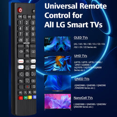 Universal Remote for LG TV Remote Control (All Models) Compatible with All LG LED OLED LCD Webos 4K 8K UHD HDTV HDR Smart TV with Prime Video, Disney Plus, Netflix, LG Channels Button