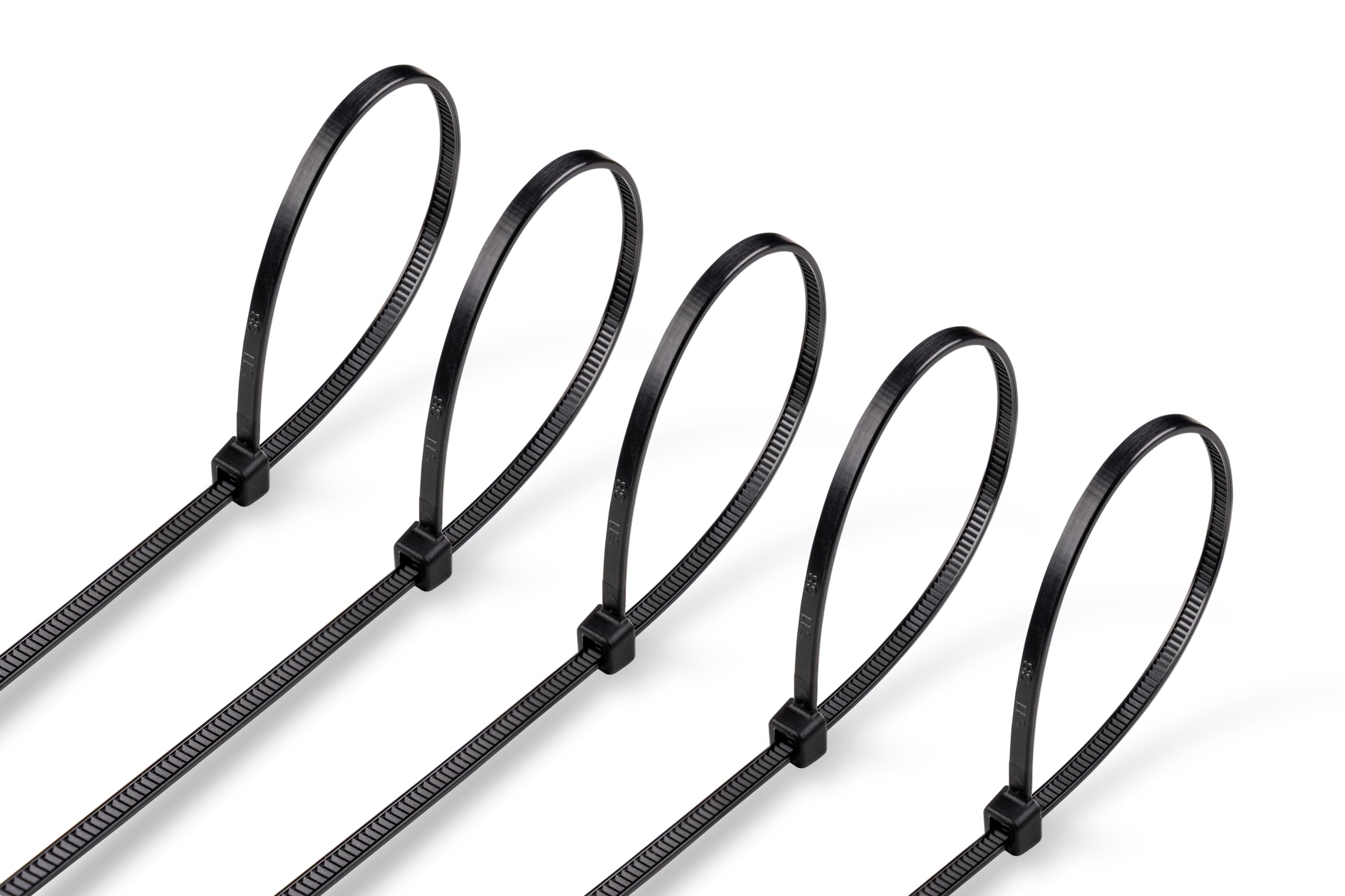 ERKO Cable Ties Black 150 x 2,5 mm Small 100 Pieces I Chemical Resistant I 18lbs Tensile Strength I Professional Zip Tie Wraps I Indoor and Outdoor use I Cable Managment