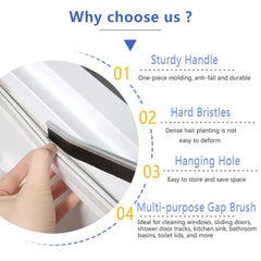 Crevice Cleaning Brush,5Pcs Bathroom Toilet Tile Door Window Groove Car Various Gap Cleaning Brush,Hard Bristle Scrubbing Narrow Crevice Cleaning Pro Tool,Small Cleaning Brush for Home Kitchen