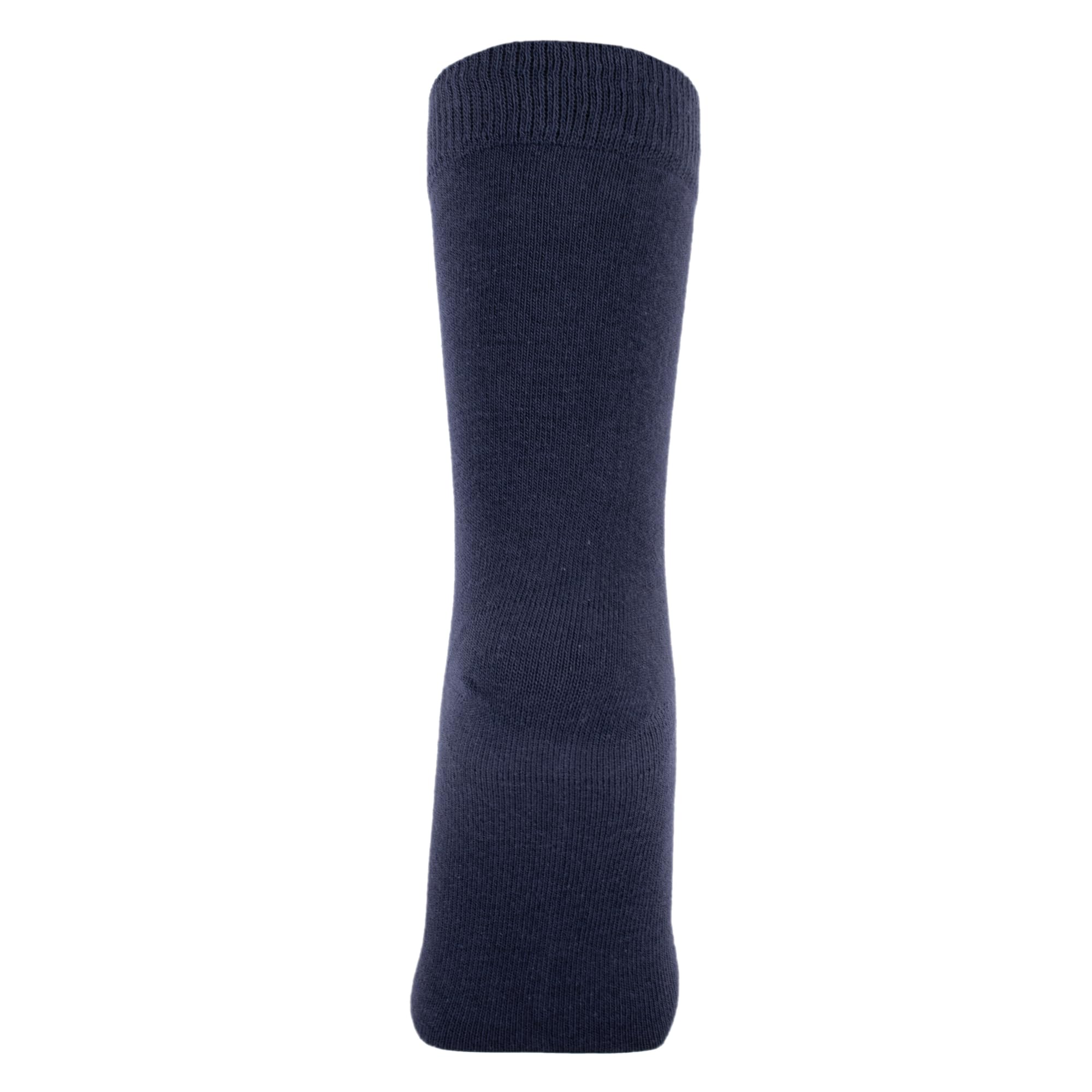 ZAKIRA Finest Combed Cotton Dress Socks in Plain Colours for Men, Women, 4-6 (UK), Navy