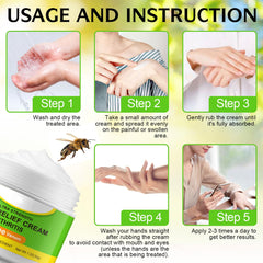 Bee Venom Cream for Arthritis Bee Venom Cream for Bone Pain Relief and Muscle Recovery Natural Bee Venom Gel, Pain and Bone Healing Cream 30g-2PACK (60g)