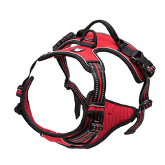 TrueLove Dog Harness TLH5651 No-pull Reflective Stitching Ensure Night Visibility, Outdoor Adventure Big Dog Harness Perfect Match Puppy Vest Now Available (Red,XS)