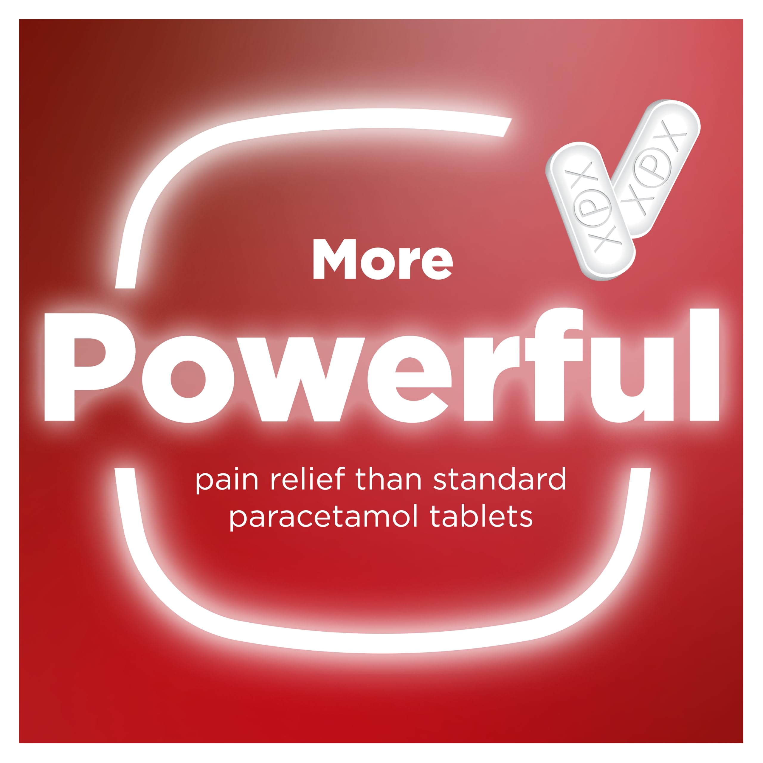 Panadol, Paracetamol Caffeine Pain Relief Tablets 500mg/65mg Extra Advance, Red, 14 Count