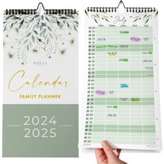 Wall Calendar 2024/25 UK - 2024 2025 Calendar Month to View - July 24 to Dec 25 (18mo) - Family Calendar - Wall Calendar for Easy & Efficient Planning - Calendar 2024/25 UK Family Planner