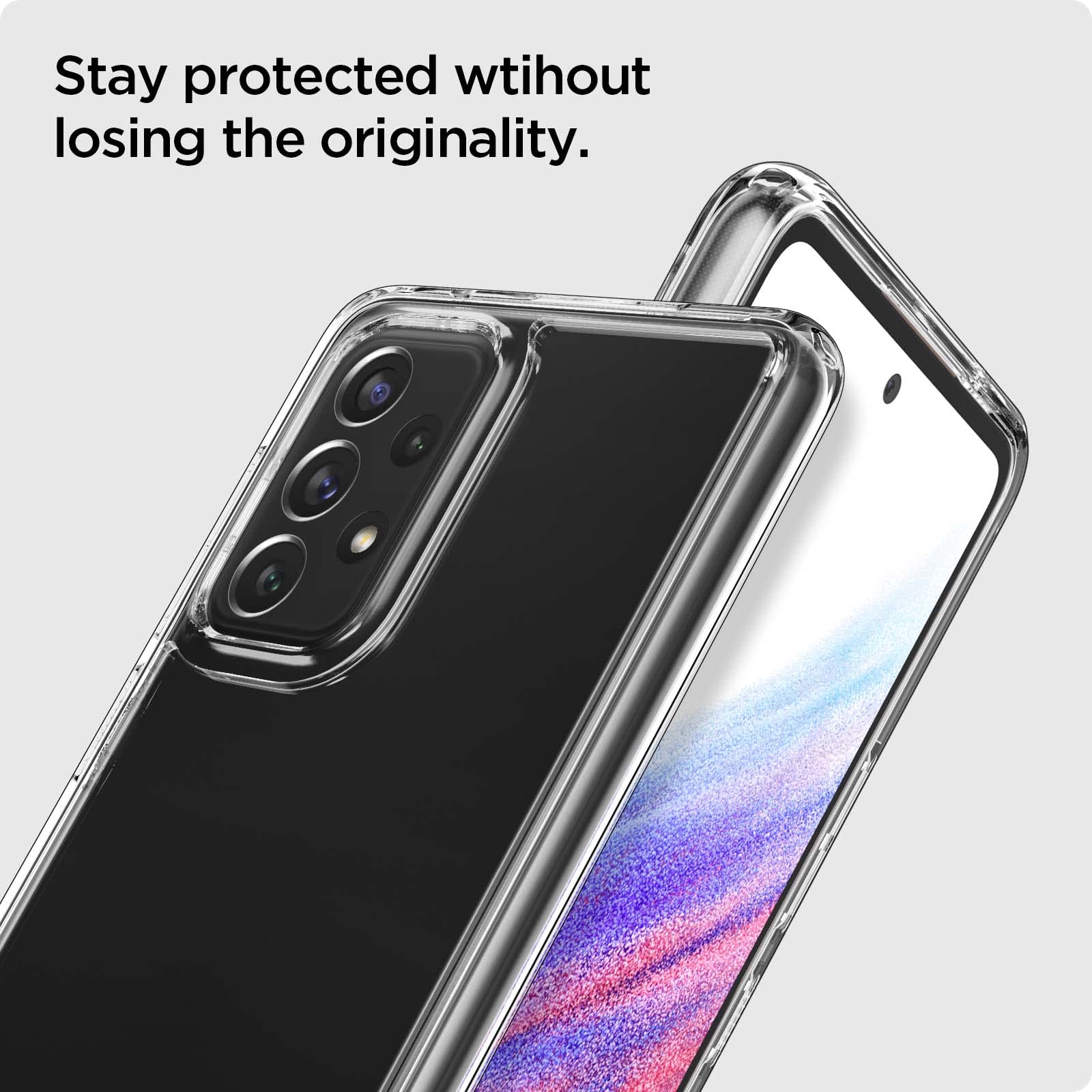 Spigen Ultra Hybrid Phone Case Compatible with Samsung Galaxy A53 5G - Crystal Clear