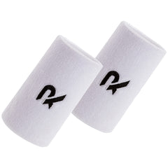 Raquex Cotton Wristbands - Soft cotton stretchy material. 8cm or 13cm widths. Sports sweat bands for men and women. 7 colour options (White, Pair)