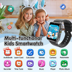 JYNZYUPO Kids Smart Watch,Smart Watch for Kids,Kid Watch with Sim Card Phone Calls,SOS,Games,Music,Camera,Birthday Gift,Smartwatches for Children Kids Boys Girls 3-12 Years Old Blue