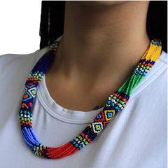 Ndlovu Zulu Necklace   by Woza Moya (Come Spirit of Change)   Handmade by The Hillcrest AIDS Centre Trust Crafters in South Africa