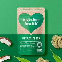 Vitamin D3 – Together Health – 1000iu Vitamin D3 – from Wild-Grown Lichen – Vegan Friendly – Made in The UK – 30 Vegecaps