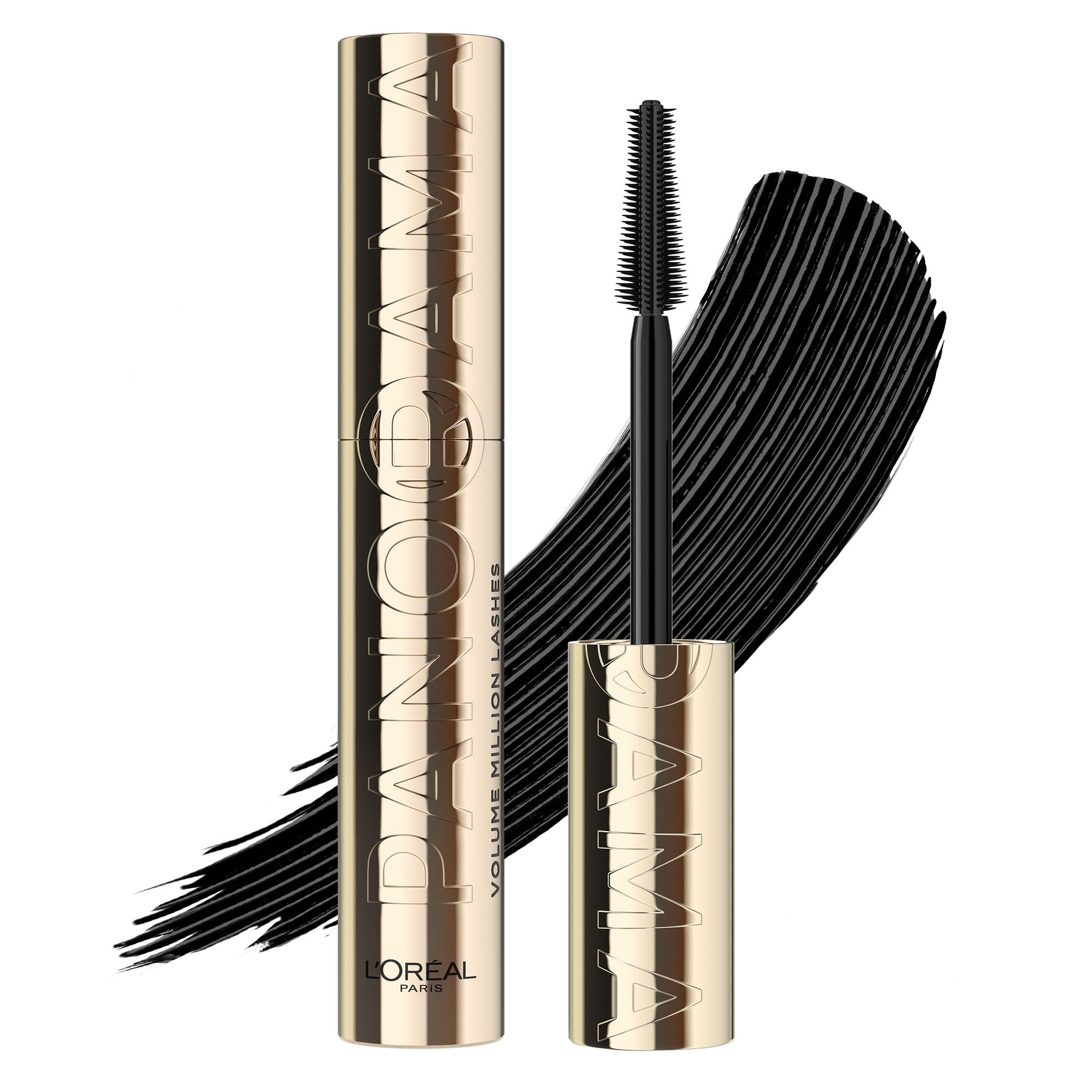 L'Oreal Paris Volumising Mascara, For Intense Volume and a Fanned Out Effect, 1.4x Bigger Looking Eyes, Clump-free Formula, Suitable for Sensitive Eyes, Volume Million Lashes Panorama