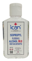 ican london isopropyl rubbing Alcohol 99.9% First aid Antiseptic Disinfectant 50ml travel size