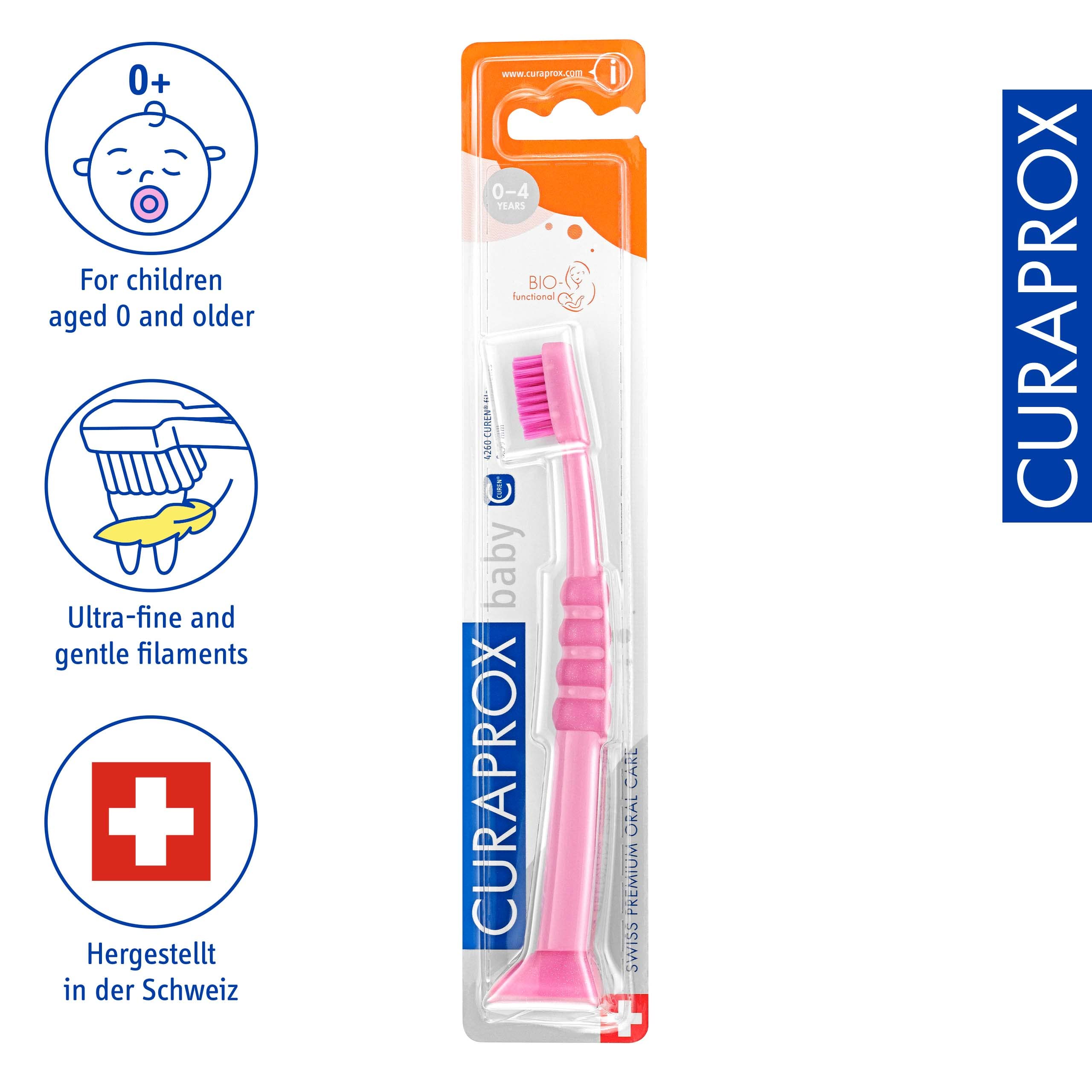 Curaprox Baby Toothbrush 0-4 years,color may vary