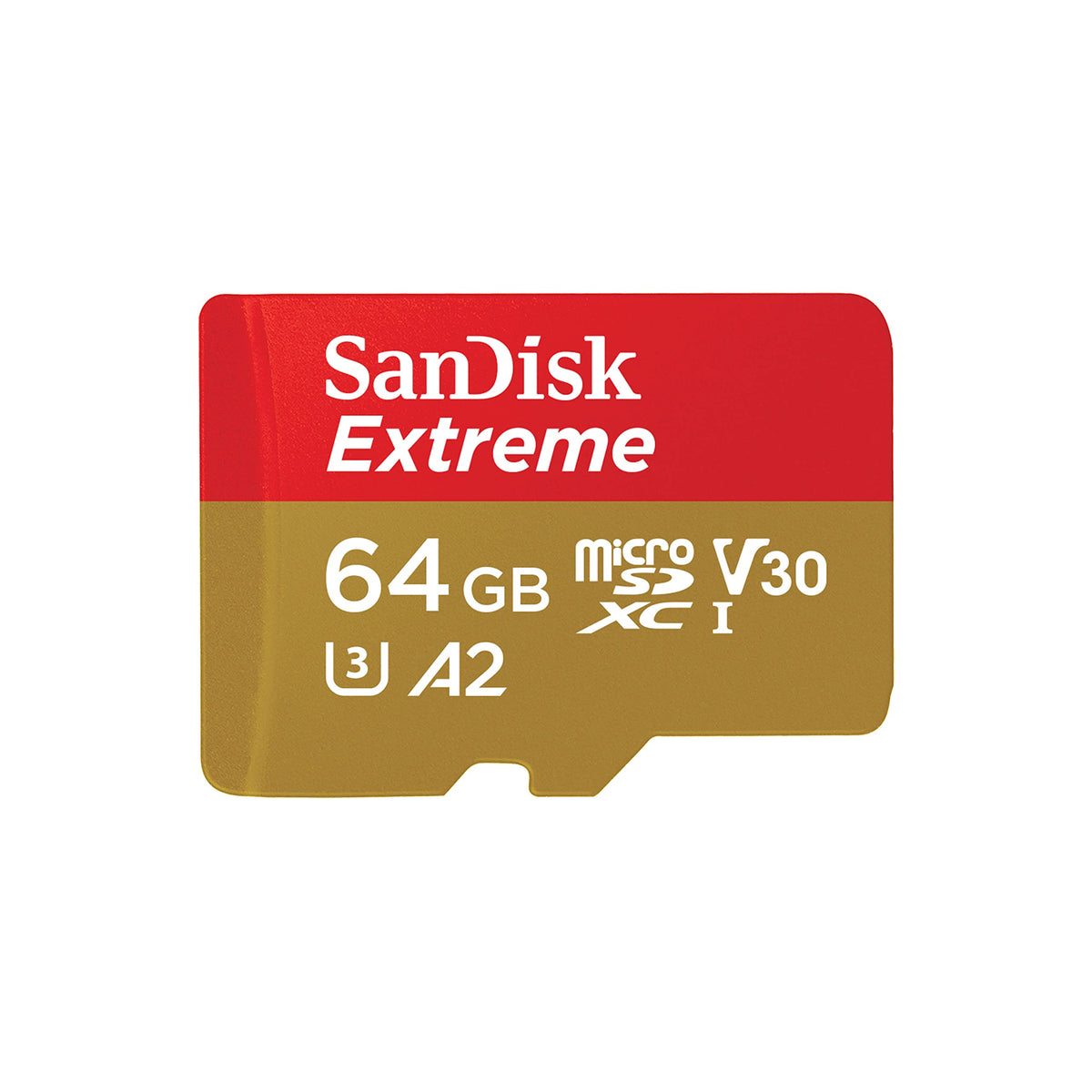 SanDisk 64GB Extreme microSDXC card andSD adapter, microSD card for smartphones, action cameras, drones, V30, up to 170 MB/s, SanDisk QuickFlow Technology, RescuePro Deluxe, UHS-I, 4k, V30, A2, C10, U3