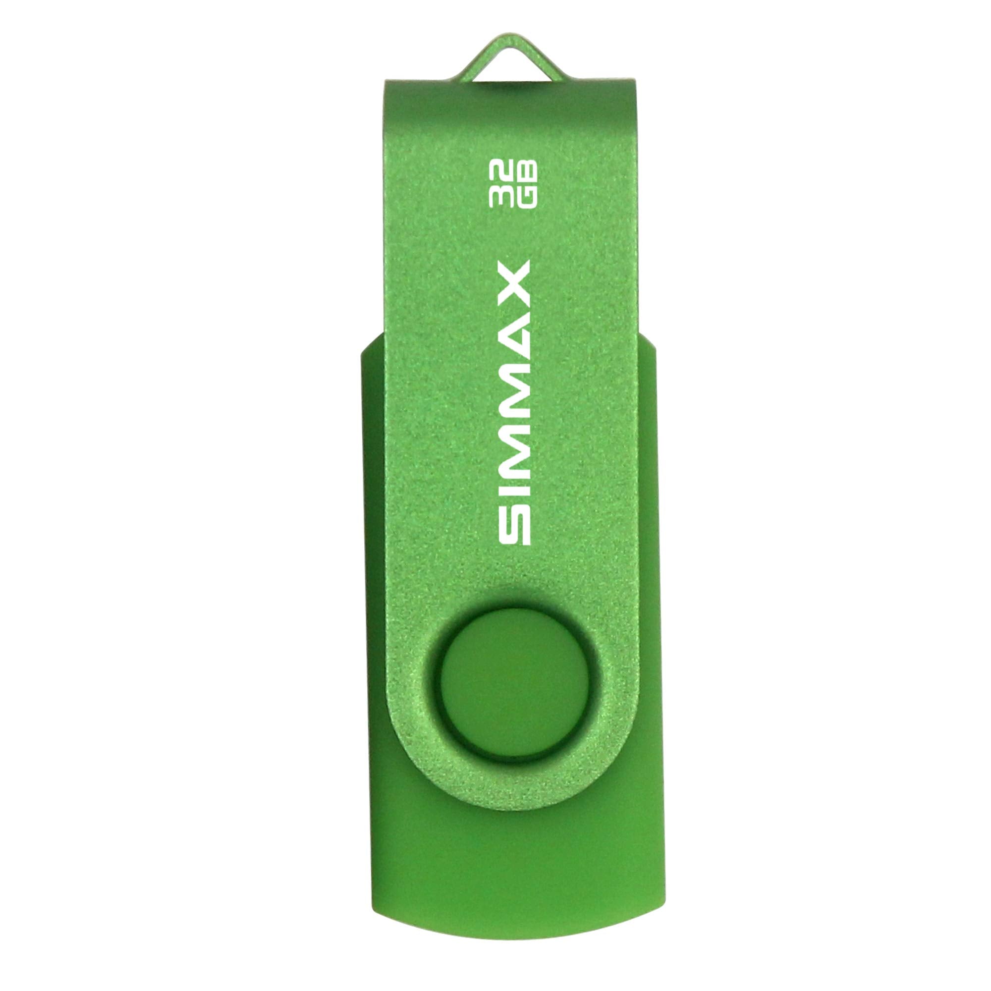 SIMMAX 32GB USB Flash Drives 3 Pack 32GB Memory Stick Swivel Design Thumb Drive USB Stick (32GB Purple Blue Green)