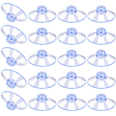 20 Pieces Suction Cups Plastic Sucker Pads Without Hooks for Outdoor, Kitchen, Bathroom, Window, Mirror (40 mm)