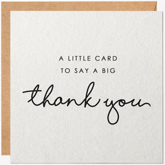 LoveCard Thank You Card for Teacher - Beautiful and Elegant Thank You Greeting Card for Any Occasion With Blank Inside/for Men, Women, Kids, White