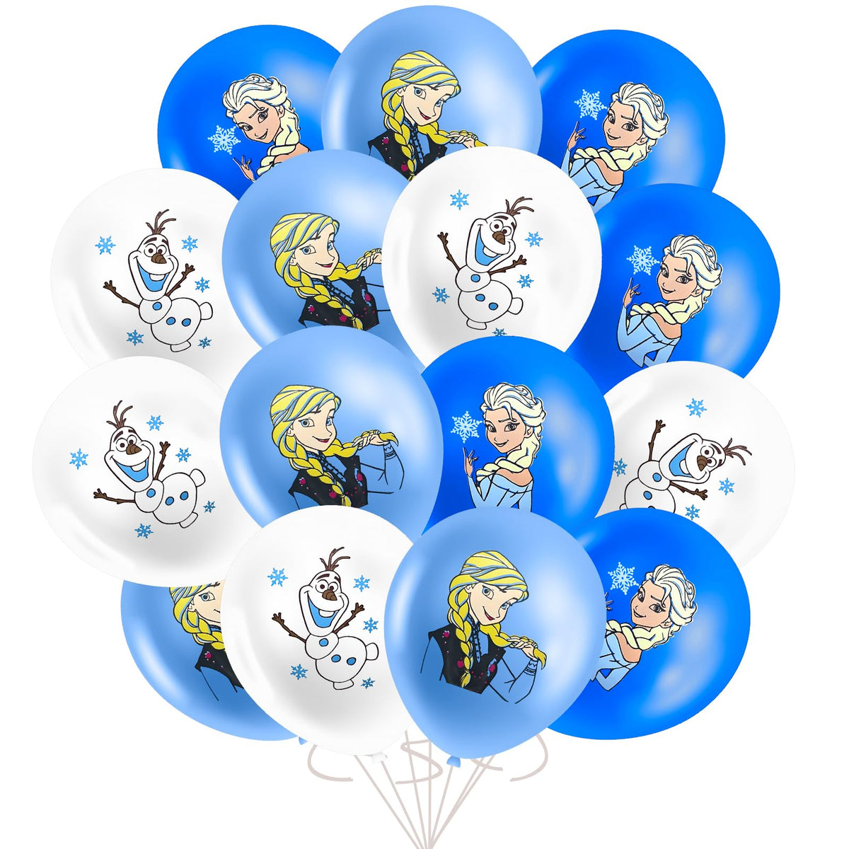 BX 30PCS Frozen Party Decorations, Frozen Birthday Decorations, Happy Birthday Frozen Balloons,Elsa Birthday Decoration for Kids Birthday Party