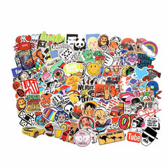 Cool Random Stickers Pack 55-500pcs Laptop Stickers Bomb Vinyl Stickers Variety for Computer Skateboard Luggage Car Motorcycle Bike Decal for Teens Adults Boys