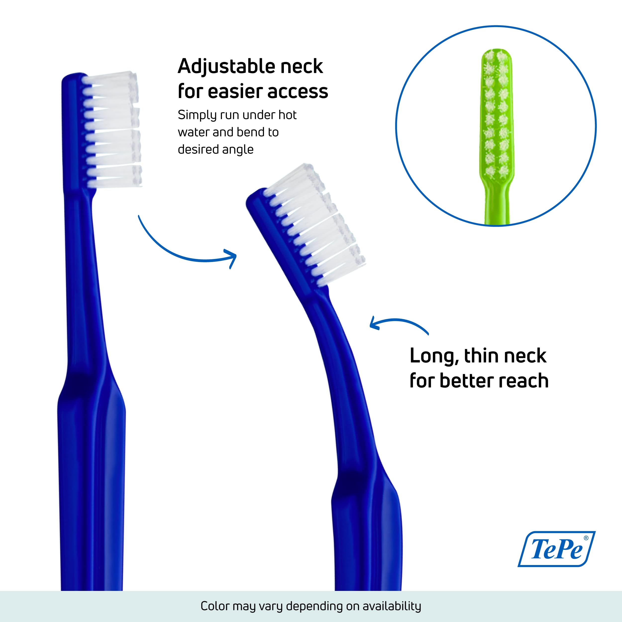 TEPE Implant/Orthodontic Brush / For Cleaning Near Implants And Orthodontic Wires / 1 X Implant And Orthodontic Brush