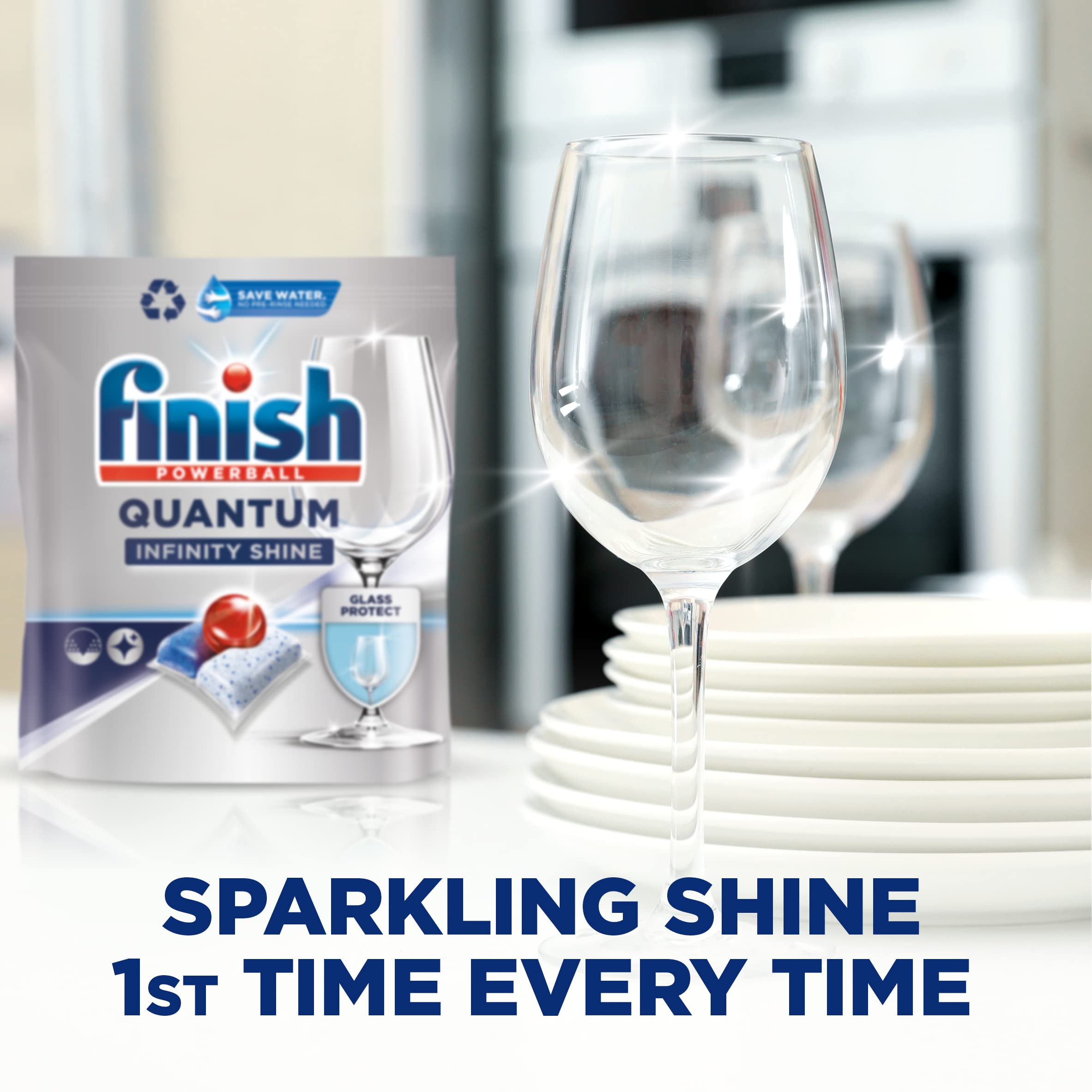 Finish Quantum Infinity Shine Dishwasher Tablets Bulk, Scent: Fresh , Size: Total 100 Dishwasher Tabs ,For Sparkling Clean