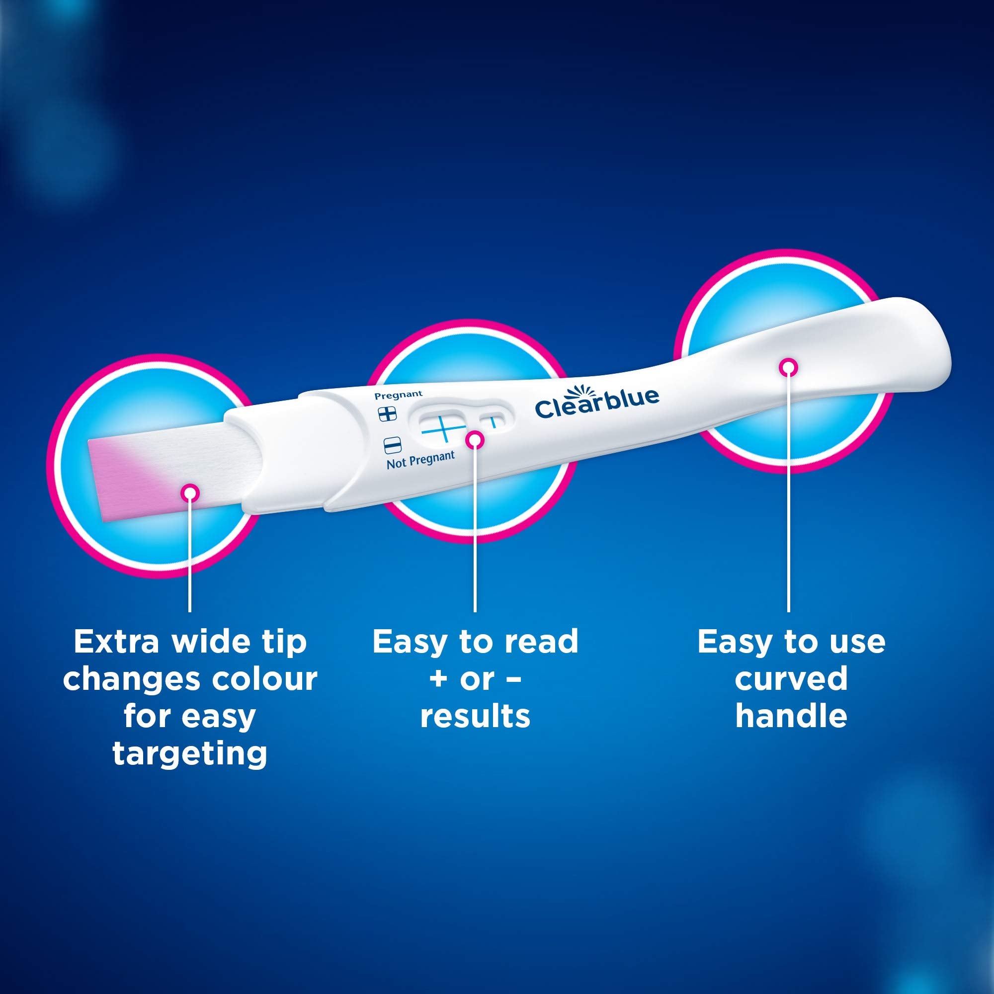 Clearblue Pregnancy Test 3X Confirmation Combo Pack, Result As Fast As 1 Minute (Visual Sticks) & Tells You How Many Weeks (Digital Stick), Kit of 3 Tests (1 Digital, 2 Visual)