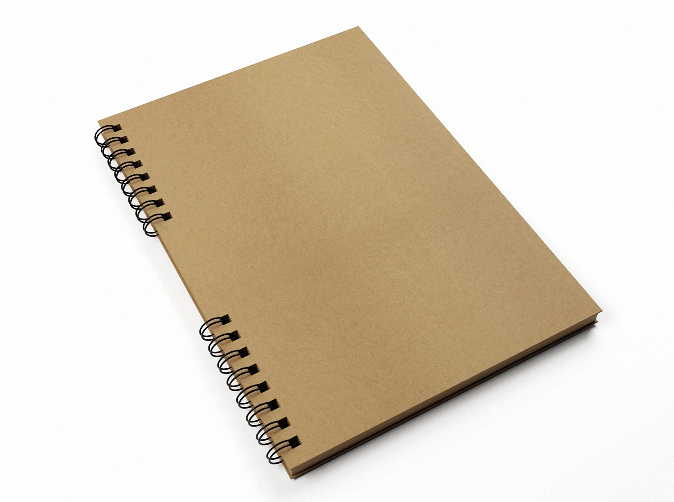 Silvine A4 Twin Wire Kraft Sketch Book - 100gsm Kraft Paper (40 Sheets)