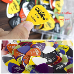 Guitar Picks,40 Pack Guitar Plectrums for Your Electric Acoustic or Bass Guitar Plectrum Pick Including 0.58mm 0.71mm 0.81mm 0.96mm 1.2mm 1.5mm