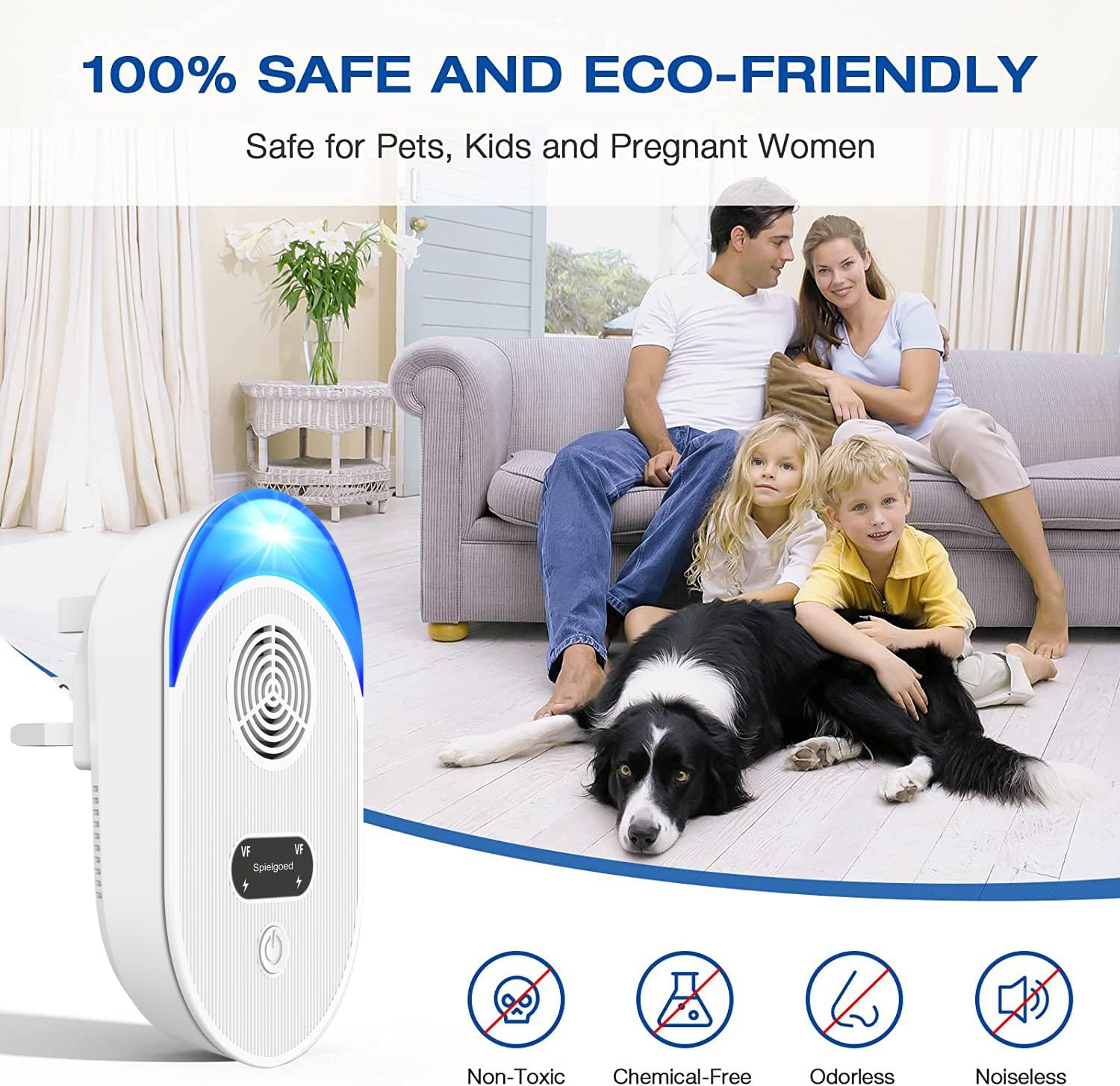 Ultrasonic Pest Repeller, Powerful Mouse Repellent plug in Pest Control - Ideal for Mice, Rats, Mosquitoes, Cockroach, Moths, Ants