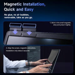 Magnetic Laptop Privacy Screen 13.3 Inch for 16:9 Computer Monitor, 13 inches Removable Anti Glare Protector Blue Light Filter Shield Film Compatible with Lenovo/Hp/Dell/Acer/Asus/Thinkpad/Envy/Xps/Toshiba