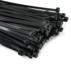 ERKO Cable Ties Black 160 x 2,5 mm Small 100 pieces Chemical Resistant 18lbs Tensile Strength, Professional Zip Tie Wraps, Indoor and Outdoor use, Cable Managment