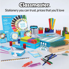 Classmaster Colouring Pencils For Adults & Kids, Long-Lasting Colouring Pencils For Children, Softer Leads For Perfect Colour Laydown, Pre-Sharpened - 12PK