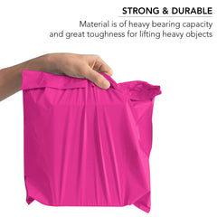 50 Mailing Bag Hot Pink Mailing Poly Postal Self Seal Bags, iSOUL Small 6 x 9 Inch Postage Packaging Assorted Mailers Posting Shipping Post Parcels Package Bags