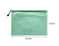 A5 Document Folder File Zipper Bags Plastic Wallets Folder Extra Thick 8PCS (A5 Zip Bag)