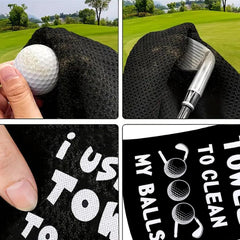 ZSTNPP Golf Towel, Golf Gifts for Men Husband Boyfriend Dad Him, Golf Ball Towels With Clip, Golf Accessories Gifts