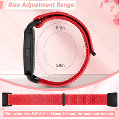 Tiptops Nylon Strap Compatible for Huawei Band 8/Huawei Band 9 Women Men, 2 Pack Breathable Nylon Wristband Sport Solo Loop Replacement Straps for Huawei Band 8/Huawei Band 9 (NFC)