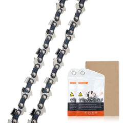 Savior 2 x Chainsaw Chain for 16 Inch (40 cm) Bar, 55 Drive Links, 3/8 inchesLP Pitch, 050 Gauge, Saw Chains Compatible for Stihl MS180 MS181 MS200T MS211 MS201T MS231