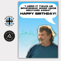 Gerald Cooper Birthday Card - Clarkson's Farm Birthday Card - Diddly Squat Farm - Funny Birthday Card for Family Friend Dad Mum Son Nephew - Funny Birthday Card For Him - Funny Birthday Card For Her