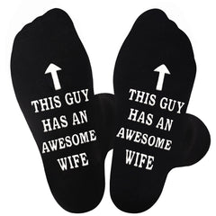 Jeasona To Husband Calf Socks Cotton Husband Gifts from Wife Birthday Funny Husband Christmas Gifts Husband Gifts for Wedding Day Husband Gifts Anniversary Valentine Gifts for Him Novelty