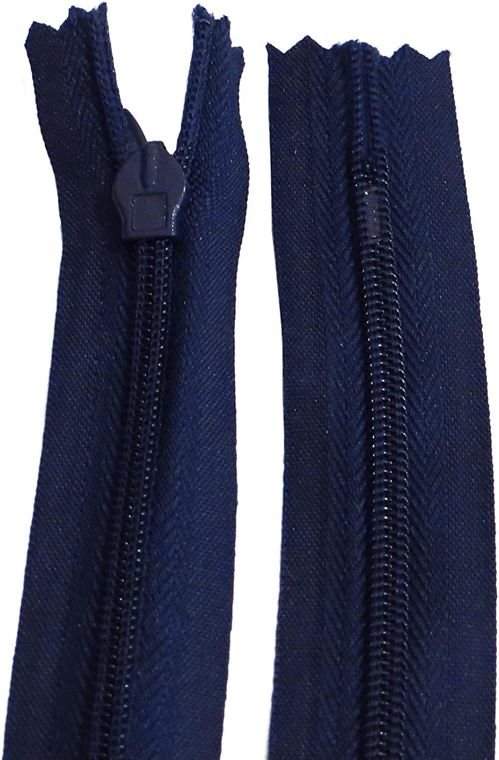 3 X Invisible Zips   Navy, 14 Inch / 35cm   Closed-Ended Concealed Zipper for Sewing by UMTMedia®