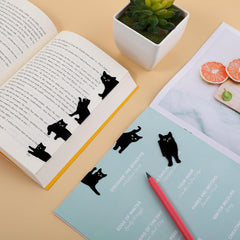 TIESOME Magnetic Bookmarks, 7 Pieces Assorted Cute Book Markers Clip Set Kawaii Cat Magnet Page Markers for Teachers Students Book Lovers Reading School Office Home Supplies