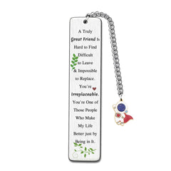 Bookmark Good Friend Graduation Gifts True Friendship Forever Appreciate Bestie Bookmark Inspirational Best Friend Birthday Present Personalized Book Lover Retirement Christmas Keepsake (Great Friend)