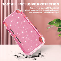 DLseego Case Compatible with Switch Lite 2019, TPU Protective Soft Clear Case and Grip Cover,with Shockproof and Anti-Scratch Design Shell for Switch Lite,Crystal Glitter,Pink