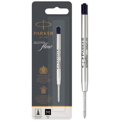 Parker Ballpoint Pen Refill   Medium Tip   Black QUINKflow Ink   1 Count