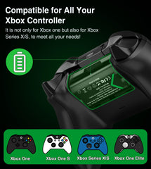 HEYLICOOL Rechargeable Battery Pack for Xbox One/Xbox Series X S,2x5520mWh Xbox Controller Battery Pack for Xbox Series X S/Xbox One/Xbox One S/Xbox One X/One Elite Controller-Q08